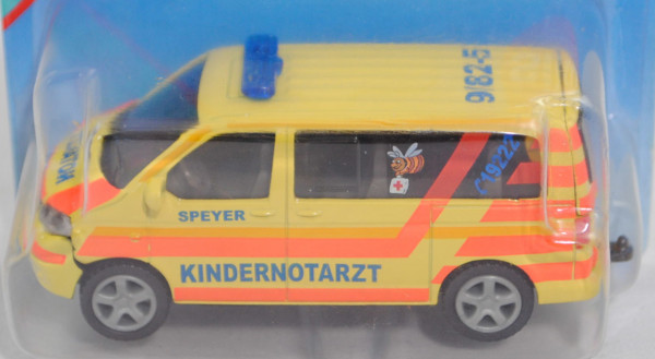 00403 VW T5.1 Multivan (Modell 03-09) Kinder-Notarztwagen, SPEYER / KINDERNOTARZT, SIKU, P29a