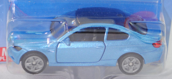 00002 BMW M3 Coupé (Typ E92, Mod. 07-13), hell-brillantblaumet., Dach schwarz, B47 grau, 1:58, P29e