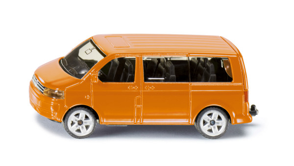 00024 VW T5 facelift Multivan 2.0 TDI (Modell 2009-2015) mit Aufkleber, orange, SIKU, 1:61, P29e