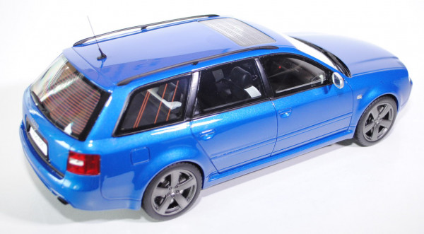 Audi RS6 Avant plus (C5, Typ 4B), Modell 2004, dunkelblaumetallic, OttO mobile, 1:18, mb