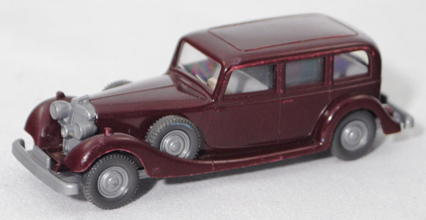 001c Horch 850 (Typ viertürige Pullman-Limousine, Modell 1935-1937), schwarzrot, Wiking, 1:87, vsc