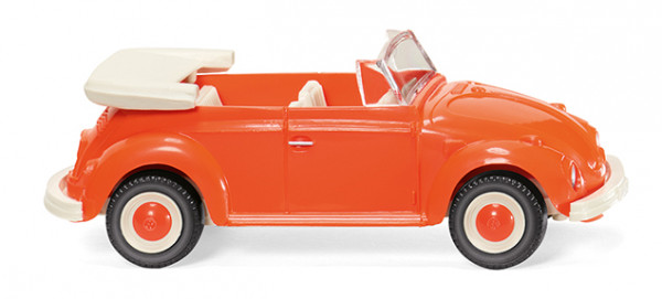 VW Käfer 1500 Cabriolet (Typ 15, Modell 68-70), orange, Wiking, 1:87, mb (Edition 100 YEARS SIEPER)