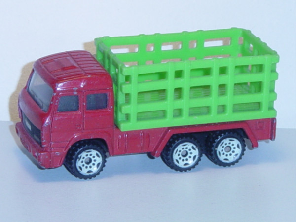 00000 Iveco Vieh-Transporter, verkehrsrot/gelbgrün, C3, Bpr. 0815/0816, AHK abgebrochen, Modell besp