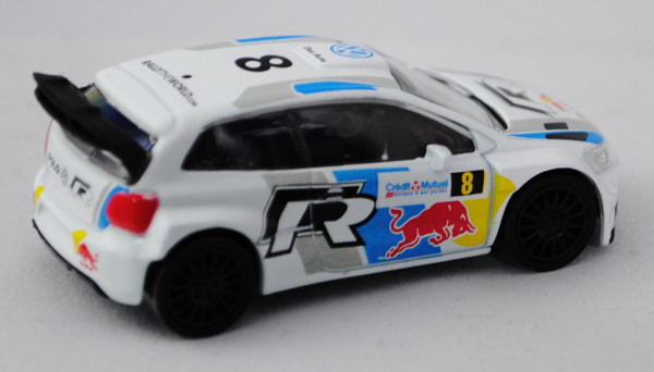 VW Polo R WRC (Modell 2013-), reinweiß, Red Bull / Crédit Mutuel, Nr. 8, Rallye-WM 2013 hier: Rallye