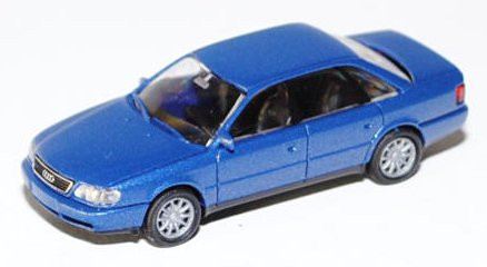 Audi A6 (C4, Typ 4A), Modell 1994-1997, dunkel-signalblaumetallic, Rietze, 1:87, mb