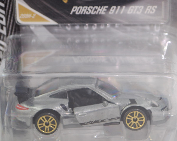 Porsche 911 GT3 RS (Typ 991.1, 4. RS-Gen., Mod. 15-17), silbergraumetallic, majorette, 1:59, mb