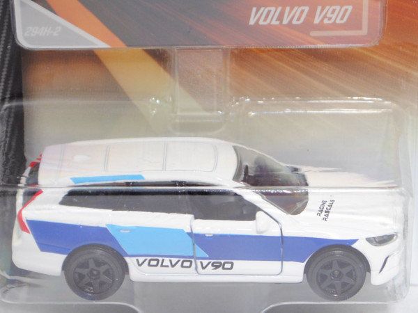 Volvo V90 Racing (Modell 2020-2021), weiß, RACING / RASCALS, Nr. 294H-2, majorette, 1:61, Blister