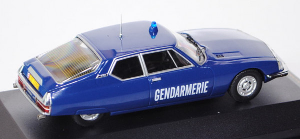 Citroen SM Gendarmerie, Modell 1970-1975, Baujahr 1973, saphirblau, GENDARMERIE, IXO MODELS®, 1:43,