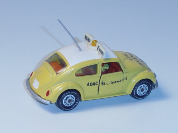 00007 VW Käfer 1300 (Typ 11, Modell 1965-1970) ADAC-Straßenwacht, kadmiumgelb, innen rotorange, Lenk