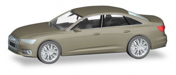 Audi A6 (C8, Typ 4K, Modell 2018-), karatbeige metallic, Herpa, 1:87, mb (EAN 4013150430630)