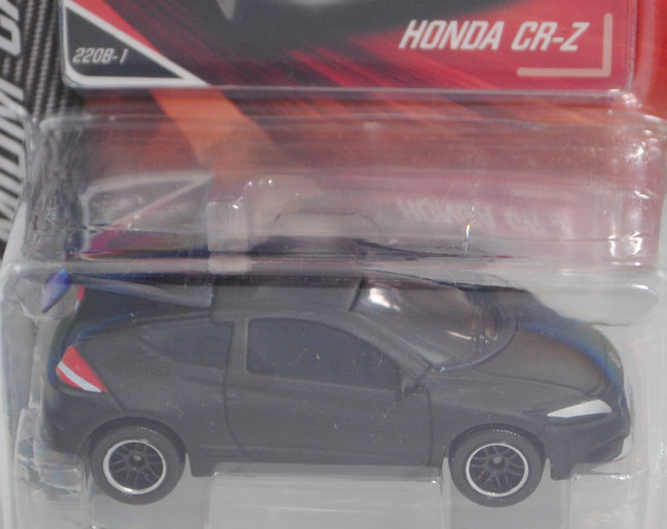 Honda CR-Z 1.5 IMA (Modell 2010-2013), mattschwarz, Nr. 220B-1, majorette, 1:55, Blister