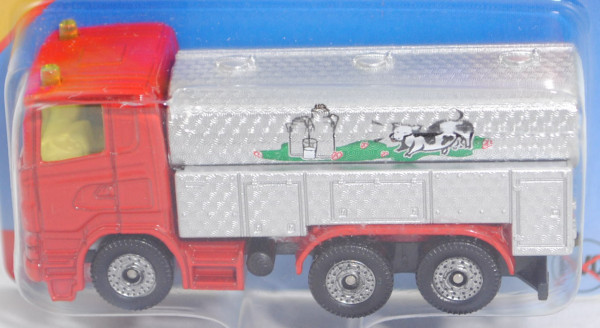 00002 Scania R380 (CR16, Day cab, Mod. 04-09) Milchsammelwagen, rot/weißalu, mit Gelblichter, P29e