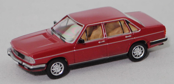 Audi 100 CD 5S (Baur. C2, Typ 43, Modell 1979-1982), hell-rubinrot, Premium ClassiXXs®, 1:87, mb