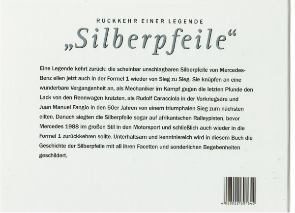 RÜCKKEHR EINER LEGENDE Silberpfeile, Ferdi Kräling / Uli Upietz, MIXING., 110 Seiten (minimale Gebra