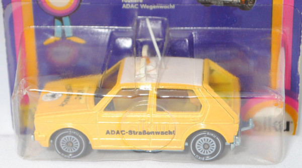00000 VW Golf I LS (1. Generation, Typ 17, Mod. 1978-1980) ADAC-Straßenwacht, gelb, SIKU, 1:55, P18