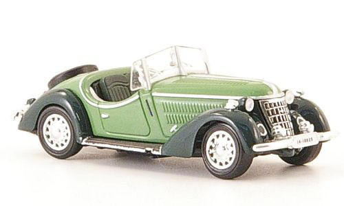 Wanderer W25K Roadster (Modell 1936-1938), resedagrün/tannengrün, Ricko / Brekina, 1:87, PC-Box