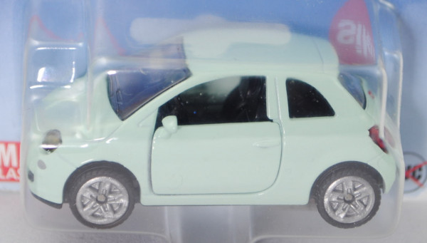 00002 Fiat 500 1.2 8V (Typ 312, Modell 2007-2015), lattementa grün, B47 geschlossen silbergrau, P29e