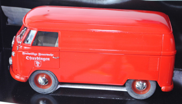 VW Transporter Kastenwagen (Typ T1), Modell 1966, verkehrsrot, Freiwillige Feuerwehr / Ofterdingen,