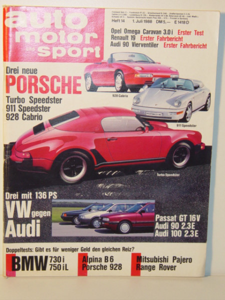 auto motor und sport, Heft 14, 1. Juli 1988