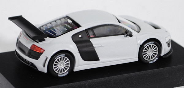 Audi R8 LMS (Typ R16, Modell 2009-2012), lichtgraumetallic, Kyosho. 1:64, Haubenverpackung