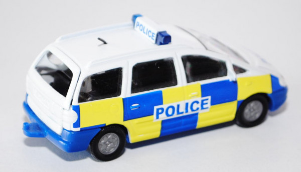 00601 Ford Galaxy 2.8 V6 (Typ WGR) Polizei-Verkehrsdienst, Modell 1995-2000, reinweiß/ultramarinblau