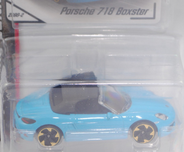 Porsche 718 Boxster (Typ 982, Modell 2016-), miami blue, majorette, 1:58, Blister (Porsche Edition)