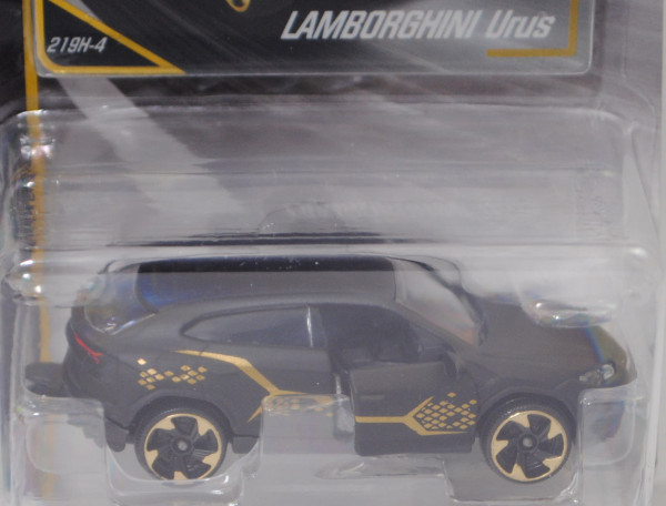 Lamborghini Urus (Modell 2018-), mattschwarz, Nr. 219H-4, majorette, 1:64, Blister (LIMITED EDITION)