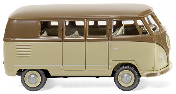 VW Transporter T1 1100 Kleinbus (Typ 2 T1, Modell 1950-1954, Baujahr 1950), beigebraun/cremebeige, W