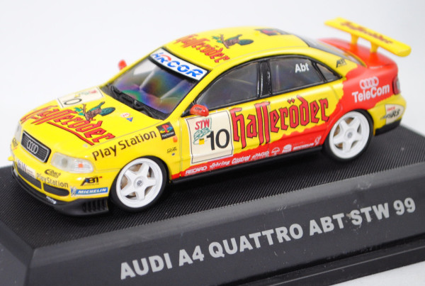 Audi A4 quattro Supertouring, gelb, STW 1999, Chr. Abt, Nr. 10, Team Abt Sportsline, JADI®, 1:43, mb