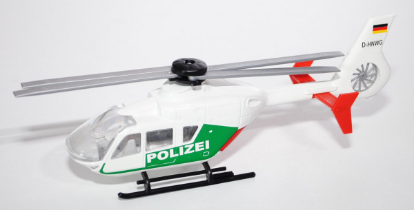 00000 Eurocopter EC 135 (Mod. 96-13) Polizei-Hubschrauber, weiß/grün, POLIZEI / D-HNWG, L15n
