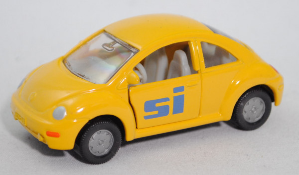 VW New Beetle 2.0 (Typ 9C, Mod. 1998-2001), hell-signalgelb, Druck si auf den Türen, Limited Edition