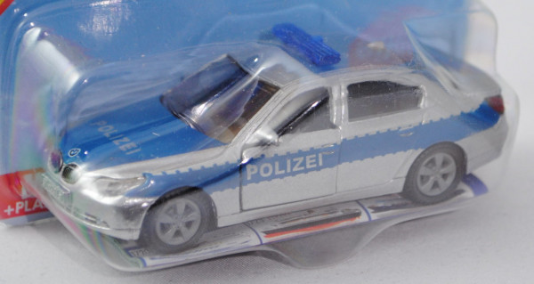 00009 BMW 545 i (Typ E60, Modell 2003-2007) Polizei-Streifenwagen, weißaluminiummetallic