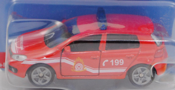 00901 GR VW Golf VI 2.0 TDI (Typ 1K, Mod. 08-12) Firefighter Car, rot, C 199, P29e (Limited Edition)