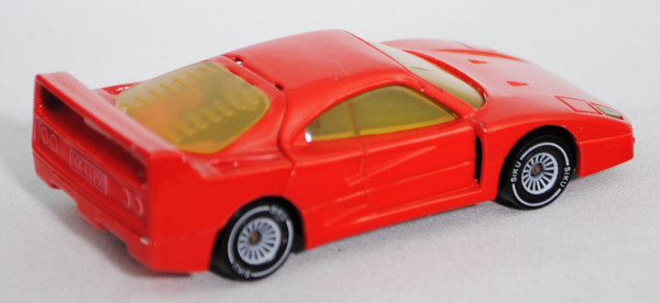 00000 Ferrari F40 (Modell 1987-1992), verkehrsrot, innen schwarz, Lenkrad schwarz, Chassis chrom, W-