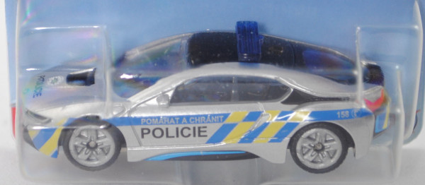 06101 CZ BMW i8 (Typ I12, Mod. 14-) Policie, weißaluminiummet./schwarz, POLICIE CESKE REPUBLIKY, P29
