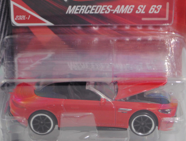 Mercedes-AMG SL 63 4MATIC+ (R 232, Modell 2021-), feuerrot, Nr. 232L-1, majorette, 1:60, Blister