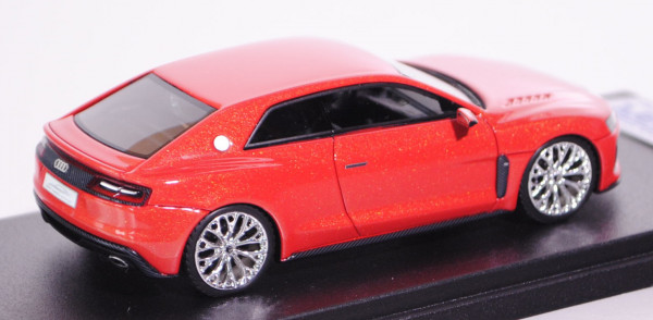 Audi Sport quattro concept, rotmetallic, IAA 2013, Looksmart Models, 1:43, PC-Box, limitierte Auflag