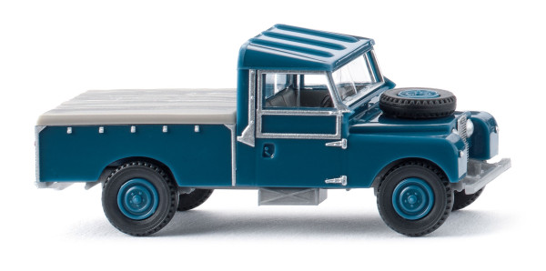 Land Rover 107 Pickup (1. Generation bzw. Serie I, Modell 1954-1957), azurblau, Wiking, 1:87, mb