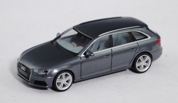 Audi A4 Avant (B9, Typ 8W, Modell 2015-), monsungrau metallic, Herpa, 1:87, mb