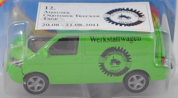 00413 VW T5 Transporter (Typ 7H, Modell 03-09), grün, Werkstattwagen / ALT-TRAKTOREN CLUB AHAUS 2011