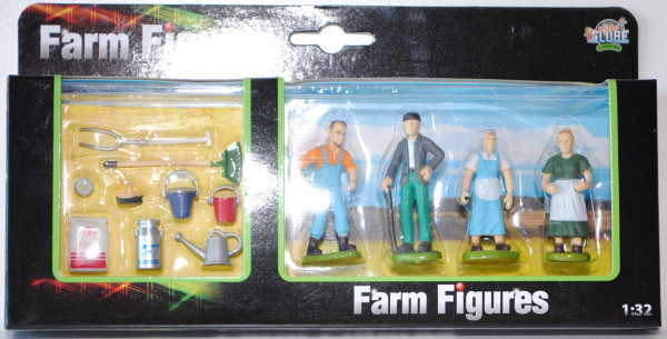 4 Stück Farmer Figuren für Siku, Kids GLOBE FARMING, 1:32, mb