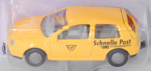 03800 A VW Golf IV 1.8 T (Typ 1J, Mod. 1997-2003), signalgelb, Schnelle Post / EMS, SIKU, 1:55, P26
