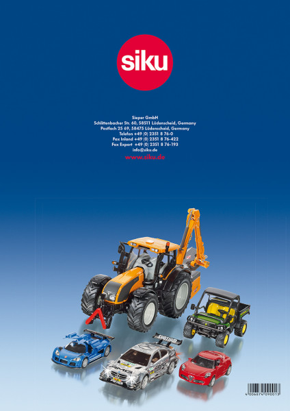 Siku-Katalog 2015, DIN-A4, 94 Seiten (EAN 4006874090013)