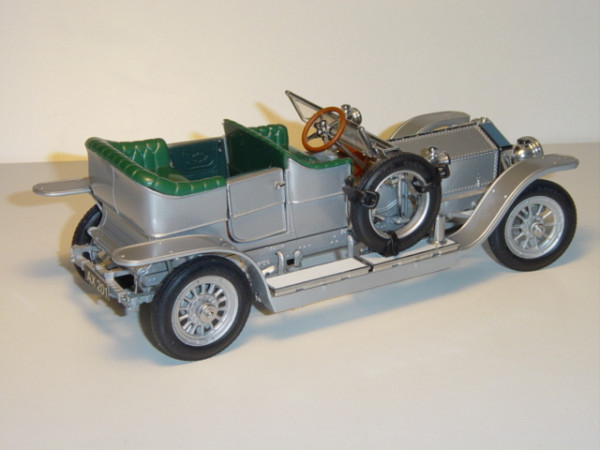 Rolls-Royce The Silver Ghost 1907, silber, Türen und Motorhaube zu öffnen, Trittbretter klappbar, mi