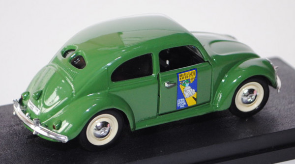 VW Käfer Standardlimousine (Typ 11) (Brezelkäfer), Modell 1950, grasgrün, BEETLE / KÄFER SHOW / \'95