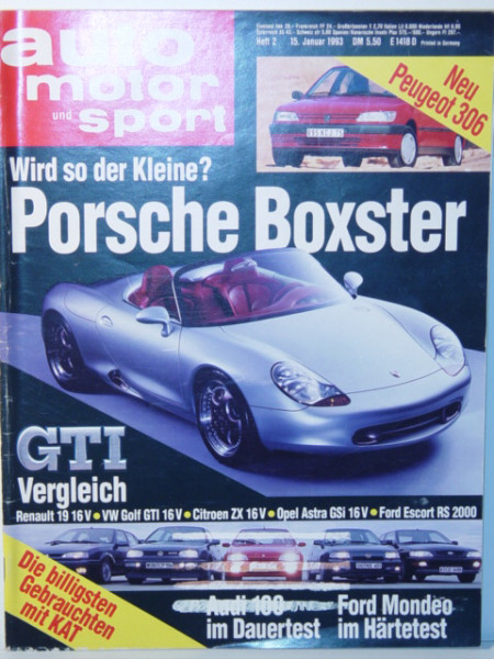 auto motor und sport, Heft 2, 15. Januar 1993