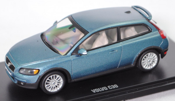 Volvo C30 T5 SUMMUM (Typ M, Vorfacelift, Mod. 06-08), orinoco blau met., MOTORART, 1:43, PC-Box