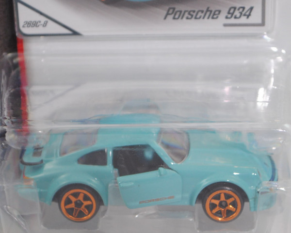 Porsche 934 oder Porsche Turbo RSR (Typ 930 turbo 3.0, Mod. 76-77), türkisblau, majorette, 1:57, mb