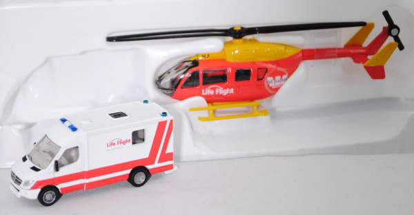 80401 NZ-Life Flight Westpac Rescue and Ambulance-Set, SIKU SUPER 1:87, L17mpK Werbebox (Limited)
