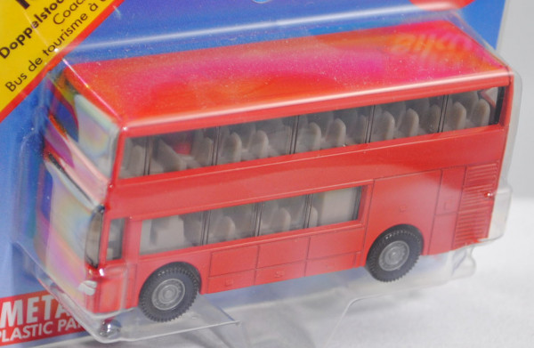 00000 Doppelstock-Reisebus, verkehrsrot, innen lichtgrau, Lenkrad integriert, P29e